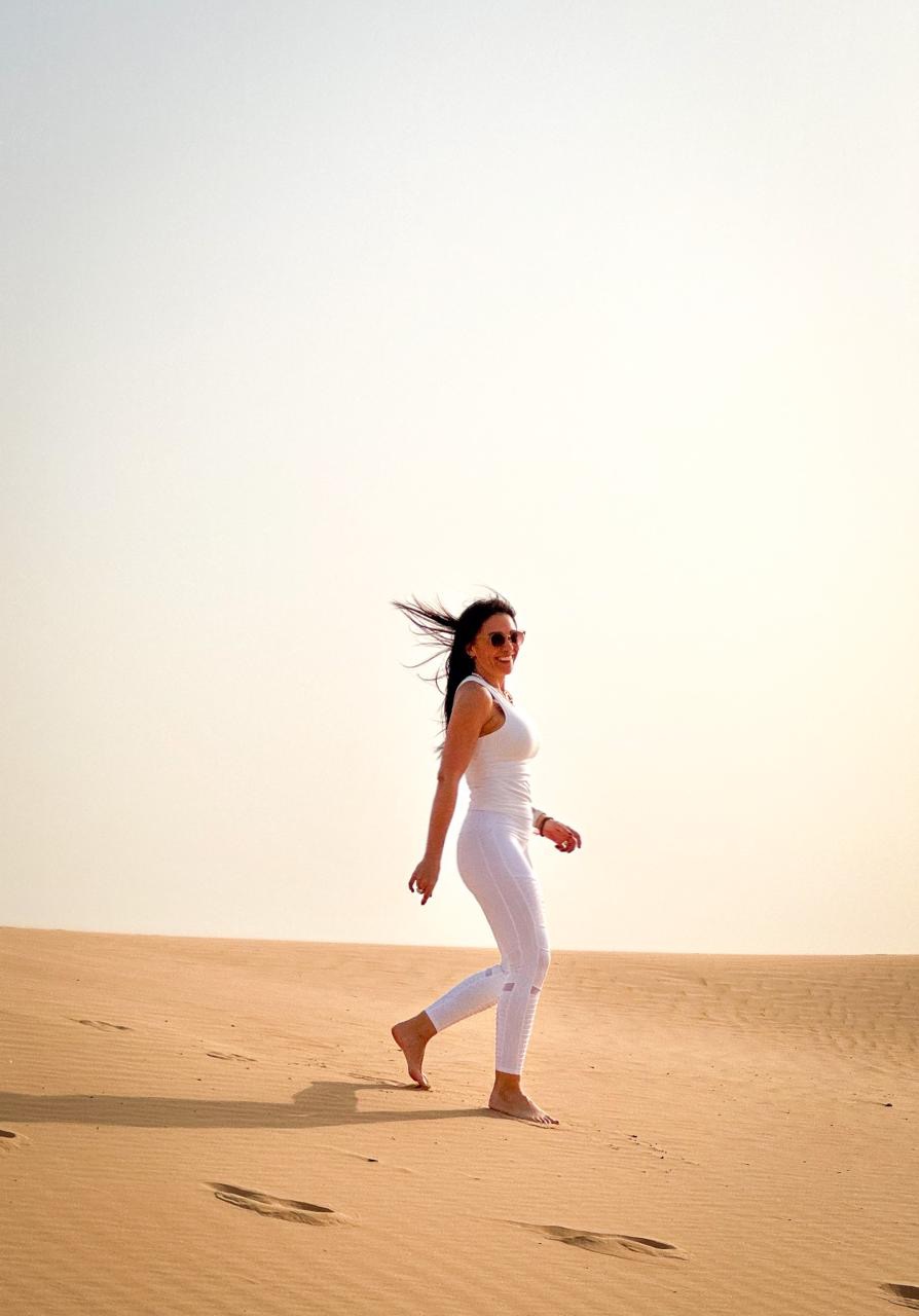 Desert Sunset Yoga Al Wathba Abu Dhabi UAE